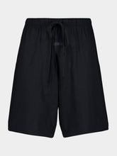 Fear Of God Essentials Jet Black Jersey Cotton Shorts