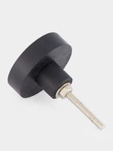 Madam Stoltz Wooden Doorknob with Rattan Inlay