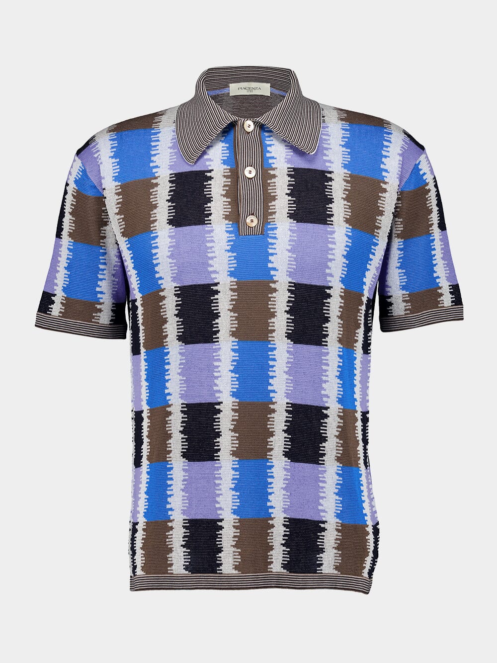 Checked Cotton Polo Shirt