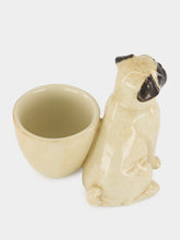 Quail Ceramics Pug Egg Cup Fawn