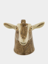 Quail Ceramics Brown Toggenburg Goat Large Stoneware Jug