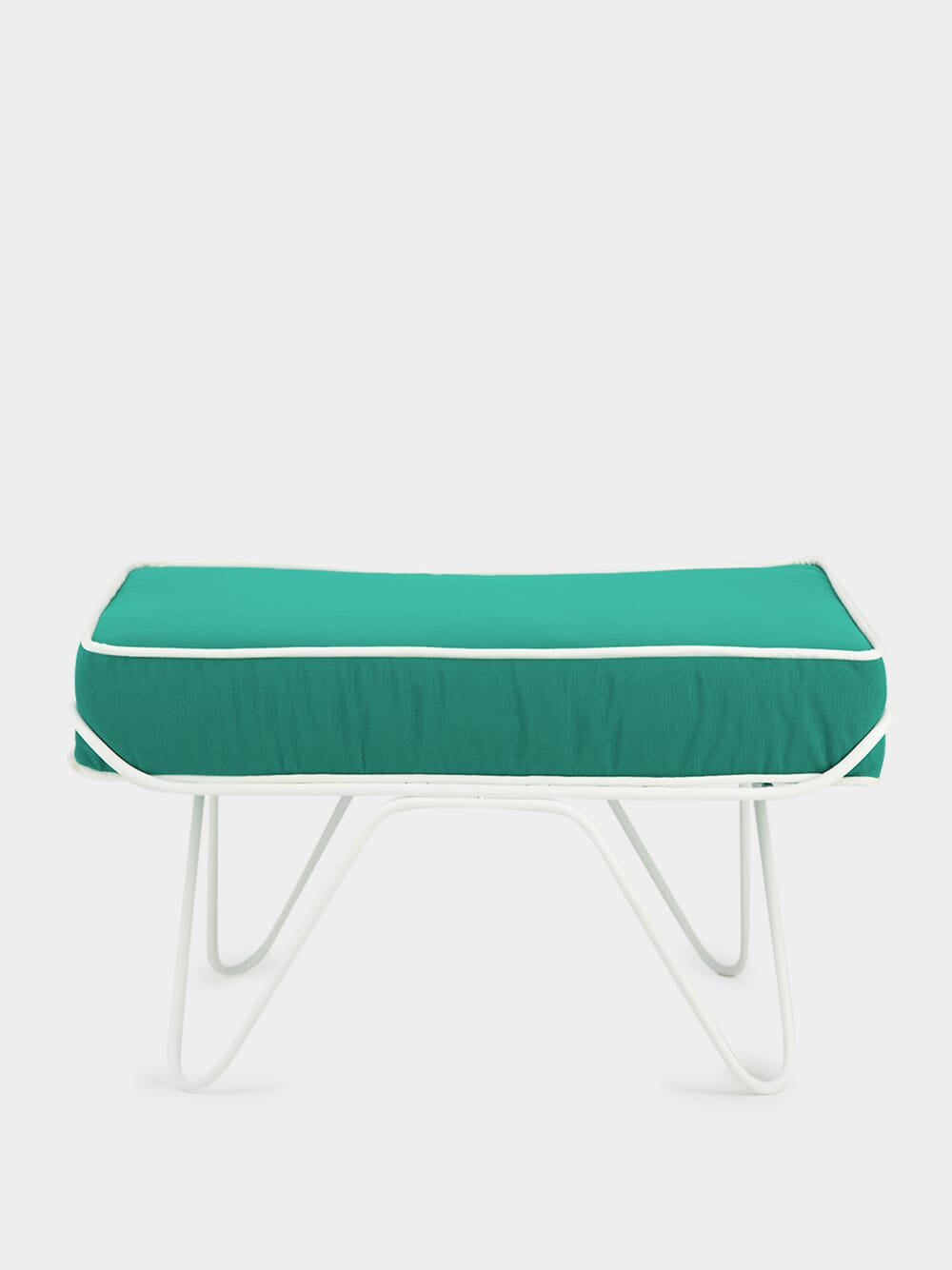 Croisette Green Pouffe