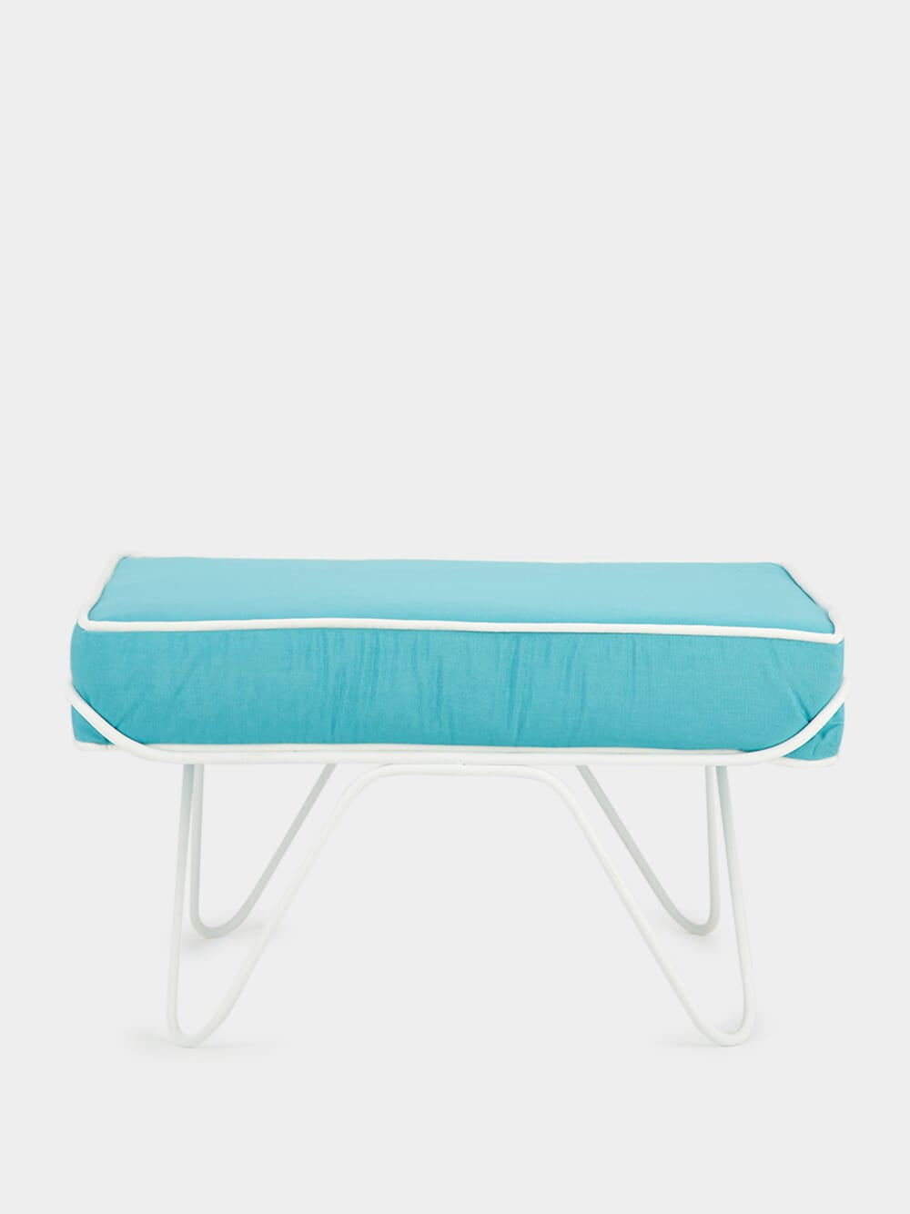 Croisette Light Blue Pouffe