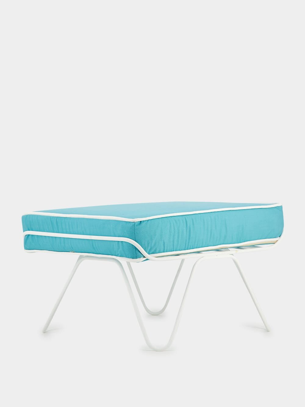 Croisette Light Blue Pouffe