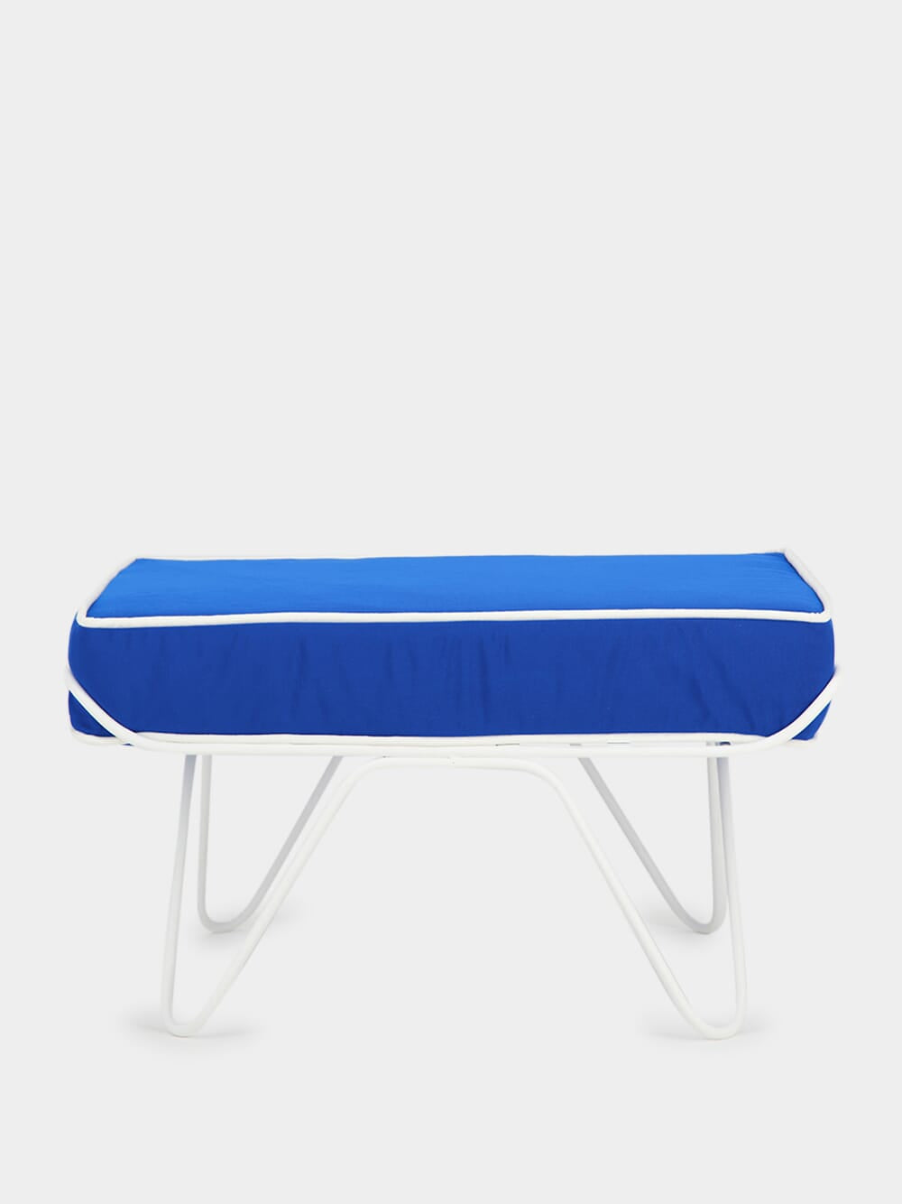 Croisette Blue Pouffe