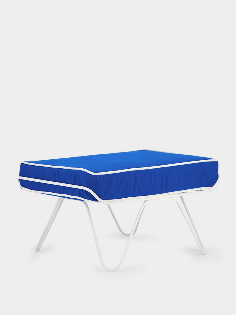 Croisette Blue Pouffe