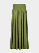 Zimmermann Khaki Green Wylie Knit Midi Skirt