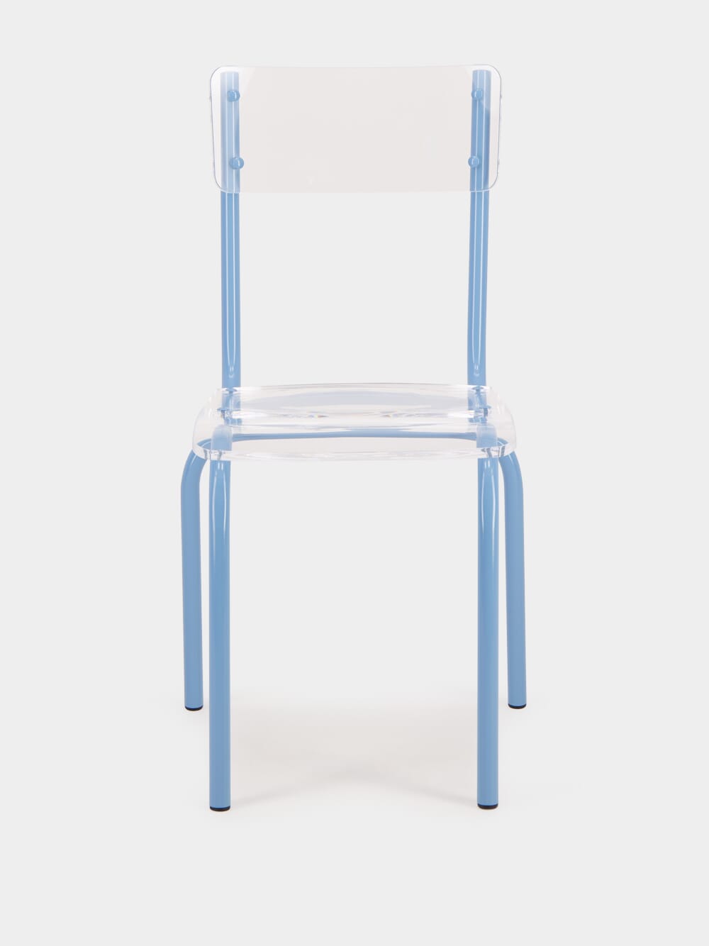 Blue Acrylic Glass Chair