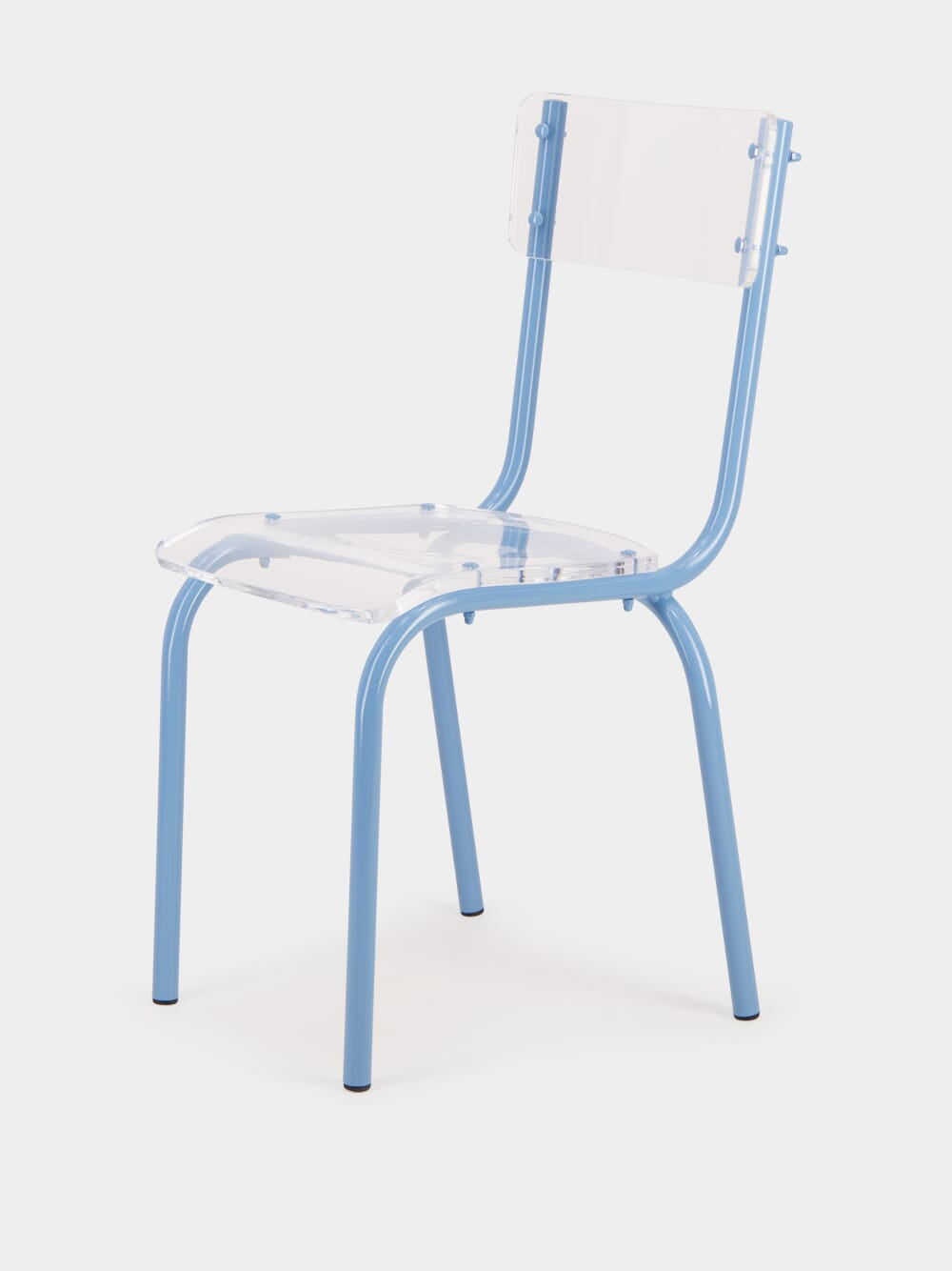 Blue Acrylic Glass Chair