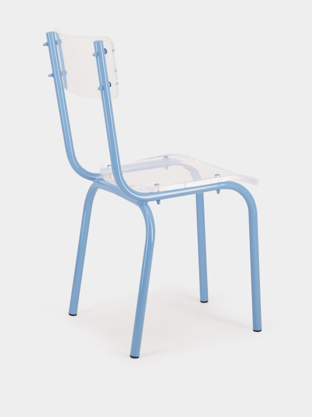 Blue Acrylic Glass Chair