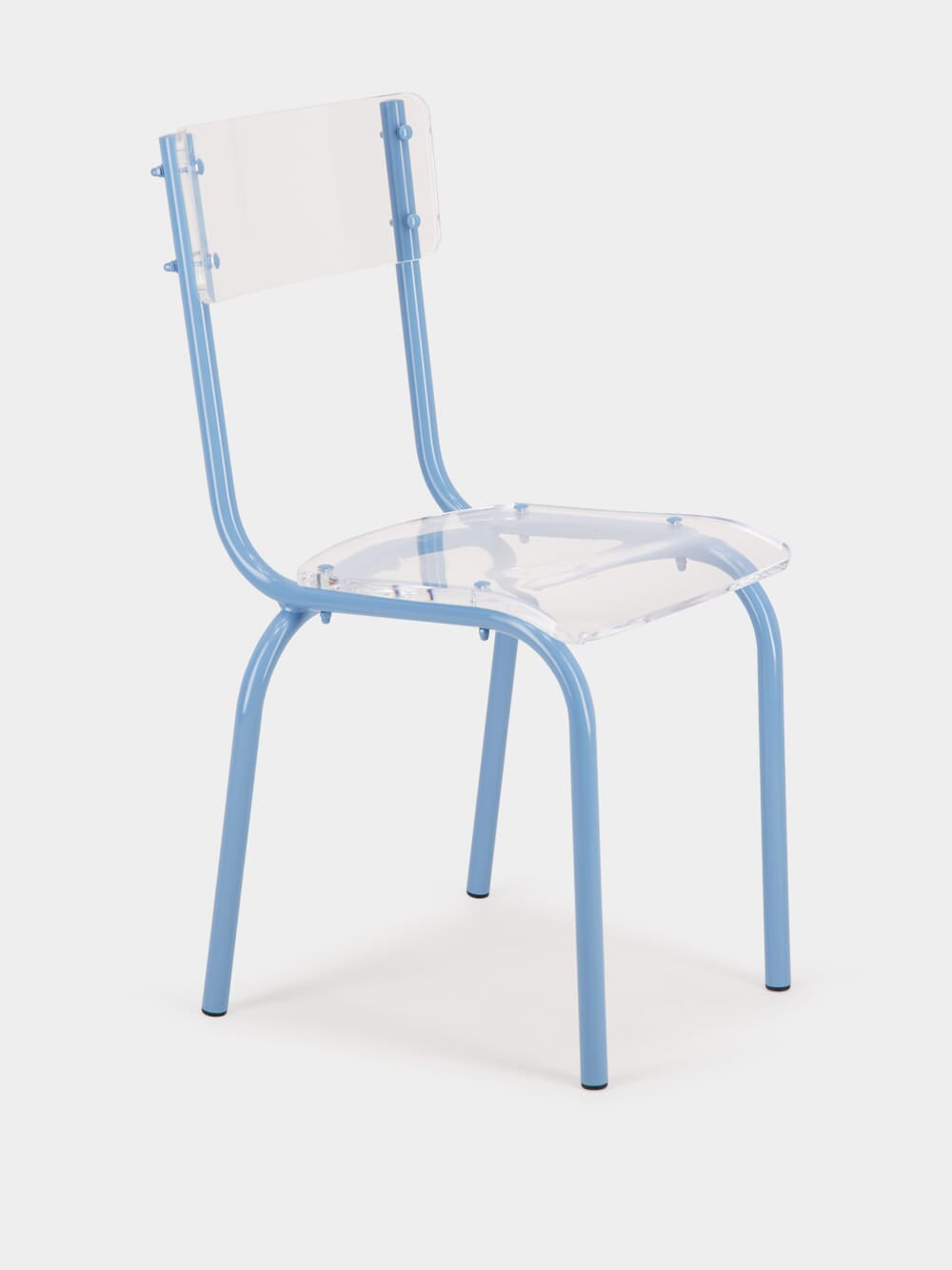 Blue Acrylic Glass Chair