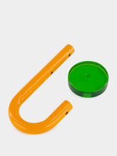 Laurent Badier Orange and Green Acrylic Coat Hook