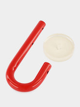 Laurent Badier Red and Cream Acrylic Coat Hook