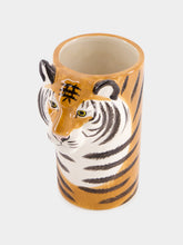 Quail Ceramics Tiger utensil pot
