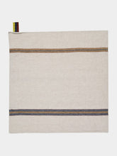Libeco Flax and Brown Dock Nairobi Stripe Linen Kitchen Towel