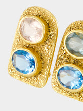 Maria João Bahia Gold-Plated Silver Combined Stone Earrings