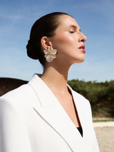 Begüm Khan Gold-Plated Singapore Orchids Earrings in Pink