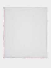 Maison de Vacances White and Clay Mimi Canvas Tablecloth
