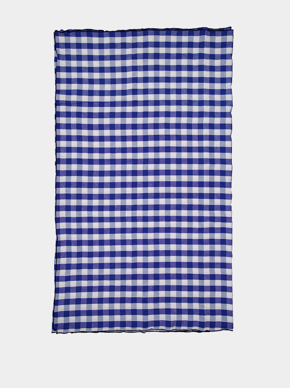 Blue Bourdon Black Mesh Gingham Rectangular Extra Large Tablecloth