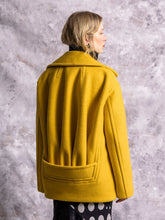 Gucci Dusty Yellow Wool Buttoned Coat