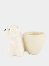 Quail Ceramics White Westie Egg Cup