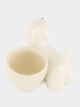 Quail Ceramics White Westie Egg Cup