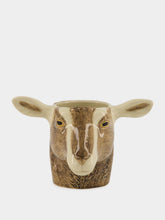 Quail Ceramics Brown and White Toggenburg Stoneware Pencil Pot
