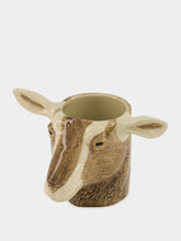 Quail Ceramics Brown and White Toggenburg Stoneware Pencil Pot