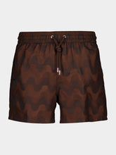 Frescobol Carioca Cacao Brown Rio Sport Copacabana Swim Shorts