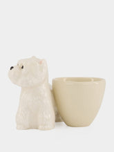 Quail Ceramics White Westie Ceramic Egg Cup