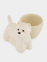 Quail Ceramics White Westie Ceramic Egg Cup