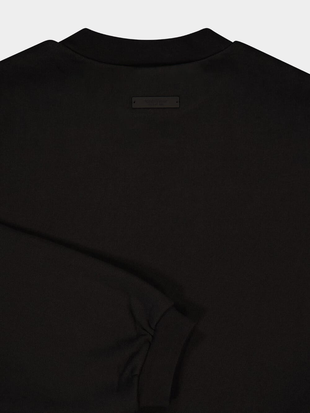 Black Heavy Fleece Sweater