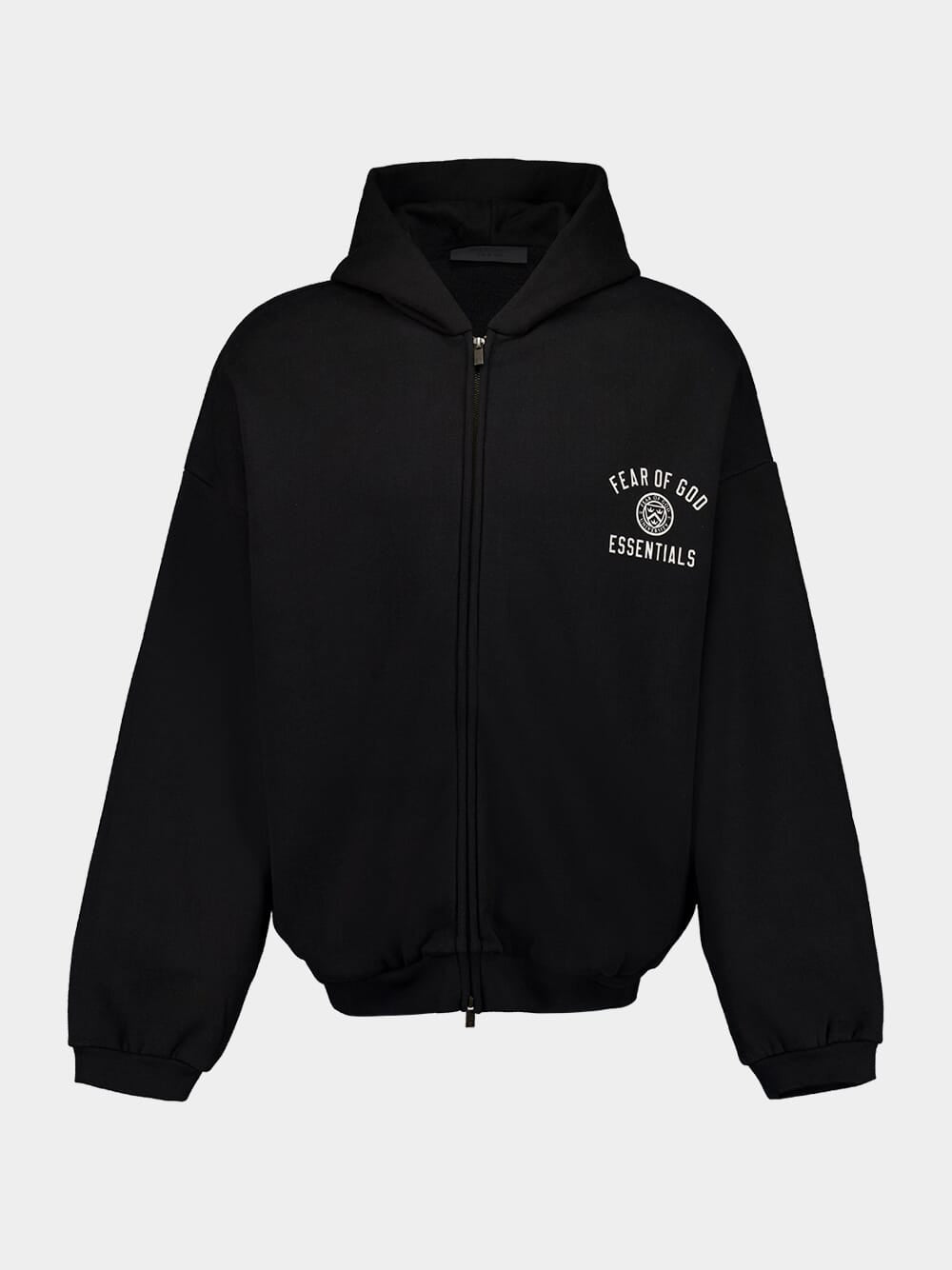 Black Full-Zip Sweatshirt