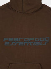 Fear Of God Essentials Brown Heavy Fleece 90s Hooded Sweatshirt