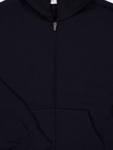 Fear Of God Essentials Jet Black Zip-Up Hooded Sweatshirt i
