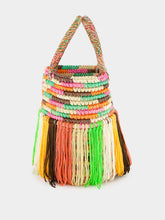 Sensi Studio Multicolour Pastel Fringed Baby Tote
