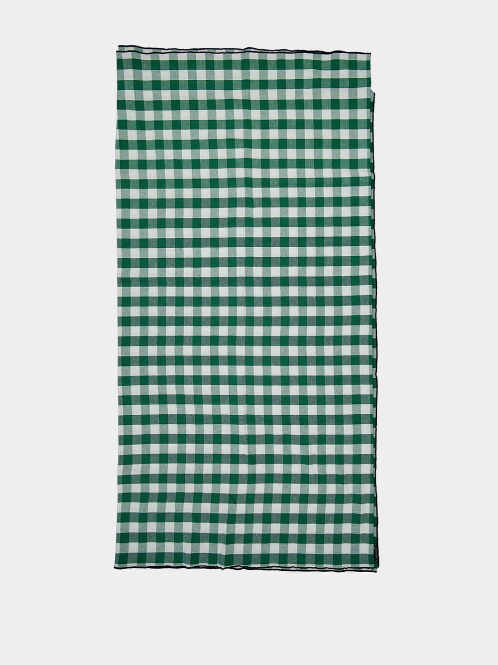 Green Bourdon Black Mesh Gingham Rectangular Large Tablecloth