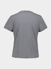 Frame Navy Striped Cotton Crewneck T-Shirt