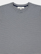 Frame Navy Striped Cotton Crewneck T-Shirt