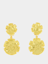 Sylvia Toledano Gio Textured Drop Earrings in Golden Brass