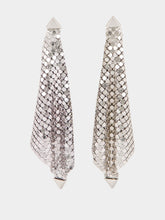 Rabanne Silver Chainmail Drop Earrings