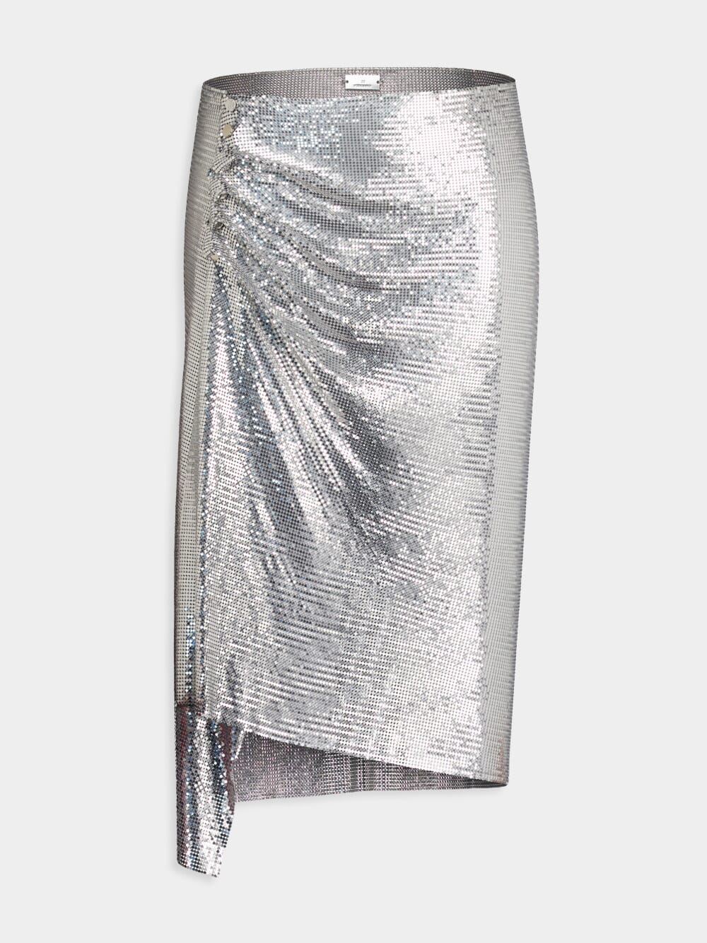 Silver Chainmail Draped Skirt