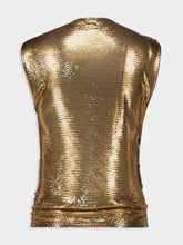Rabanne Gold Chainmail Sleeveless Top