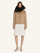 Courrèges Taupe Cotton Canvas High-Collar Jacket