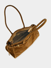 Prada Cocoa Brown Suede Medium Handbag