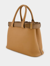 Prada Caramel Buckle Medium Leather Handbag