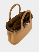 Prada Caramel Buckle Medium Leather Handbag