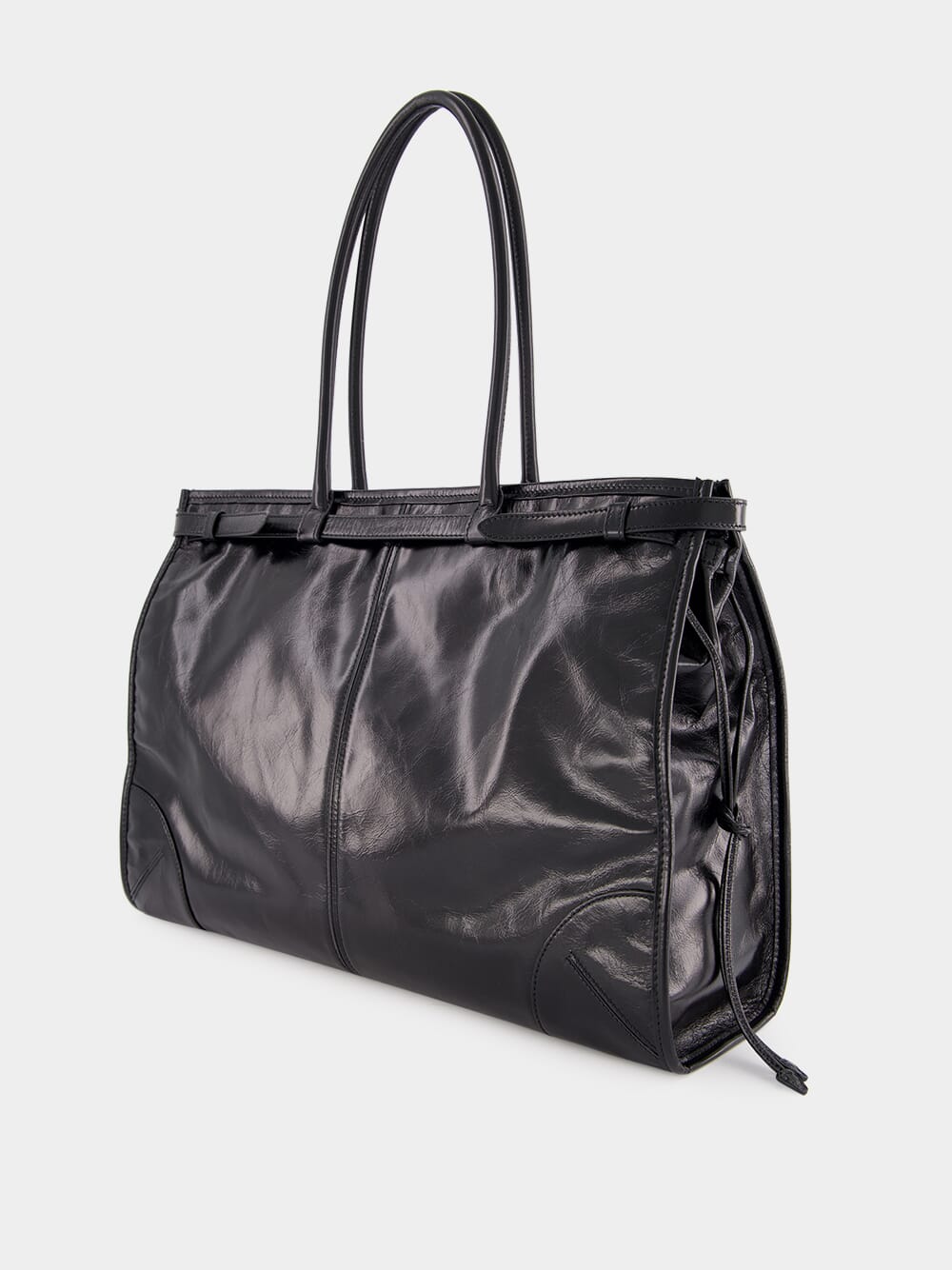 Black Large Leather Handbag