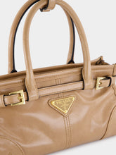 Prada Bonnie Mini Leather Handbag Cameo