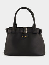Prada Black Buckle Small Leather Bag